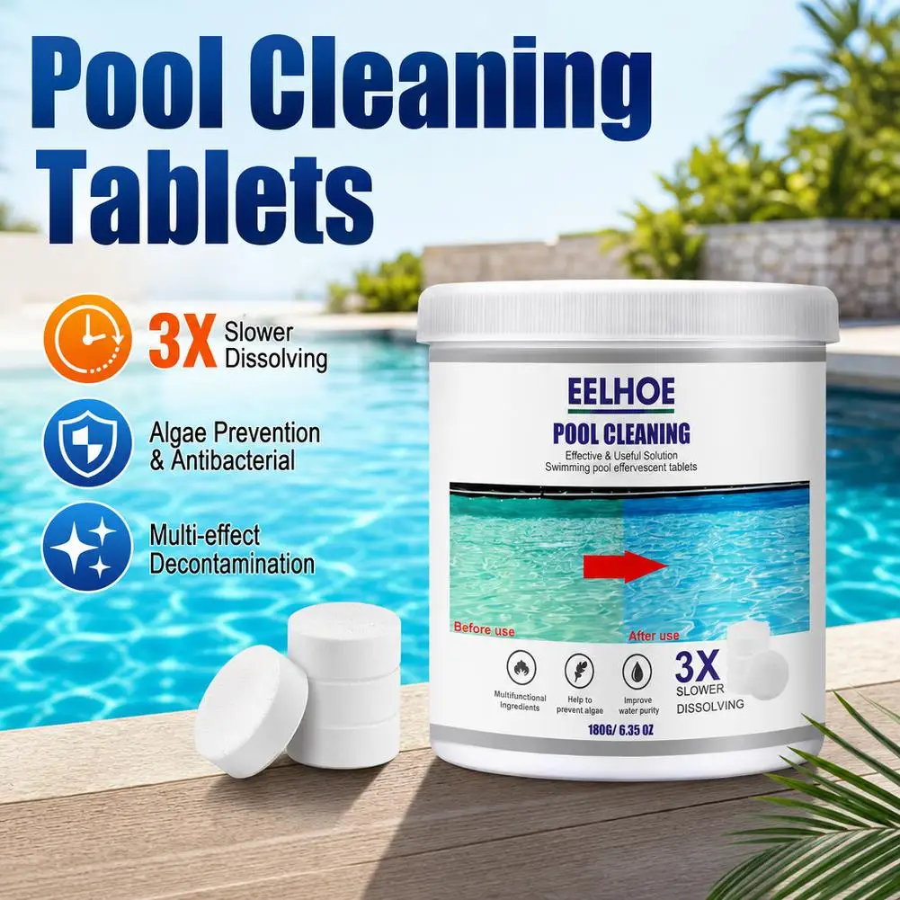 Swimming Pool Effervescent Cleaning Tablets for Water Purification Clean Water Multi functional And Convenient Cleaning Agent