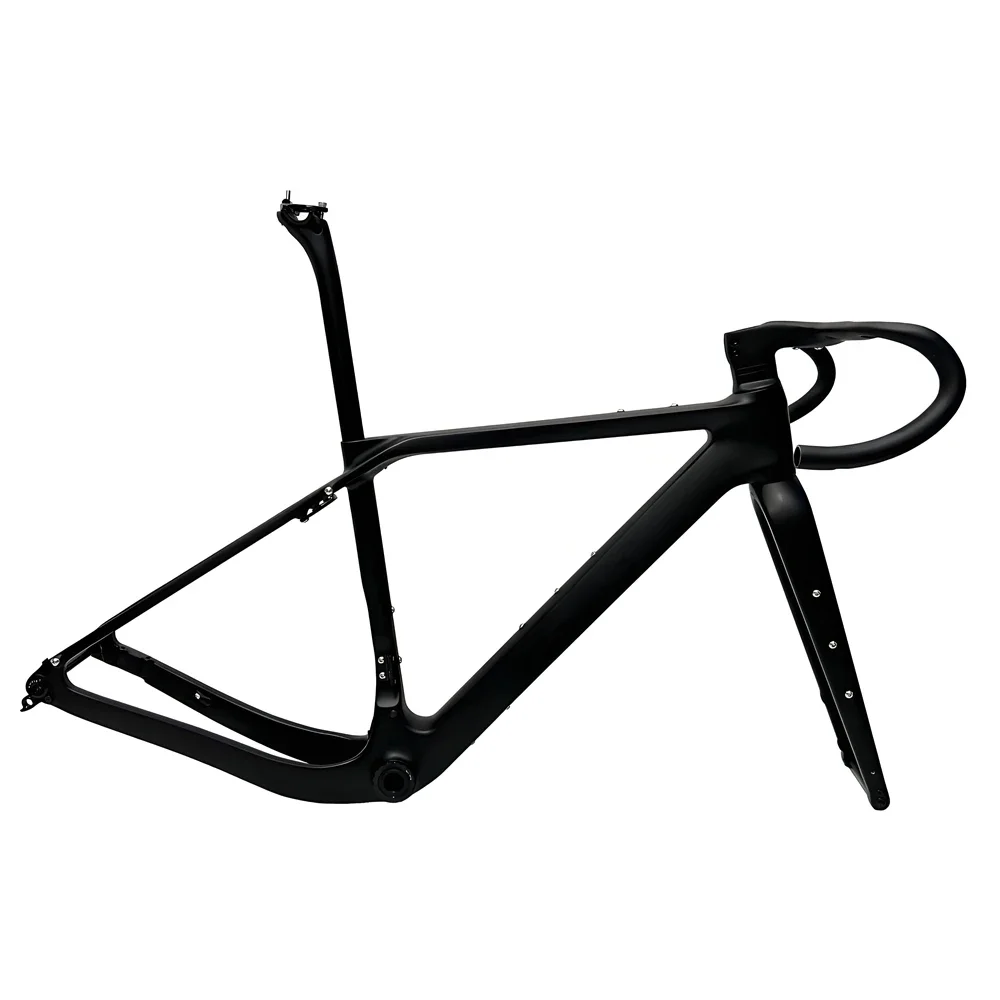 SYRAK T1100 Carbon Gravel Bike Frame Max Tire 700*50C W/UDH Hanger T47 Disc Brake DIY Color XS/S/M/L/XL Gravel Bike Frameset