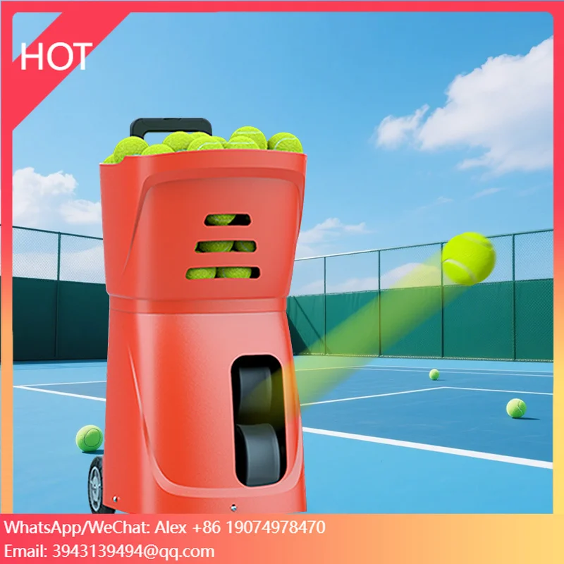 

Hot Sale Portable Professional APP Controlled Tennis Ball Machine Indoor/Outdoor Training Launcher For Stadium/Sports Ground