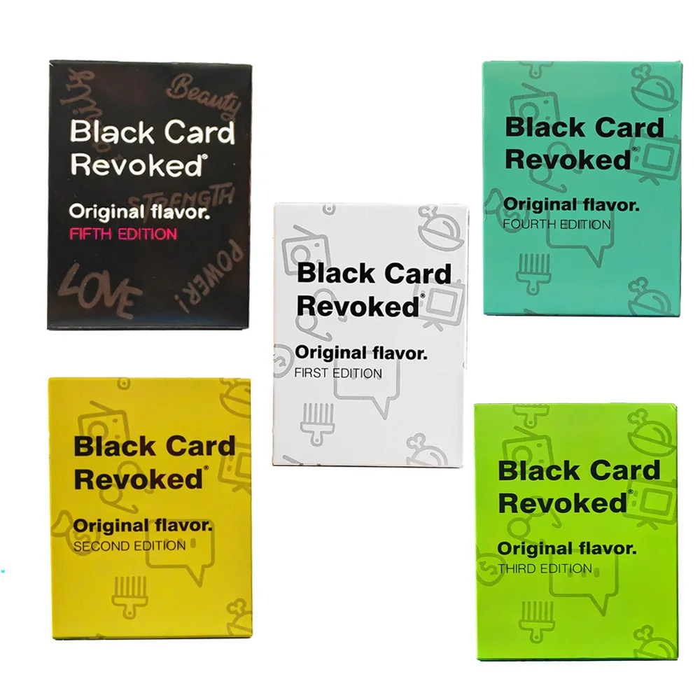 

Черная карта с отображением оригинального вкуса, первое издание, второе издание, третье издание, четвертое издание, пятое издание-игровая Карта