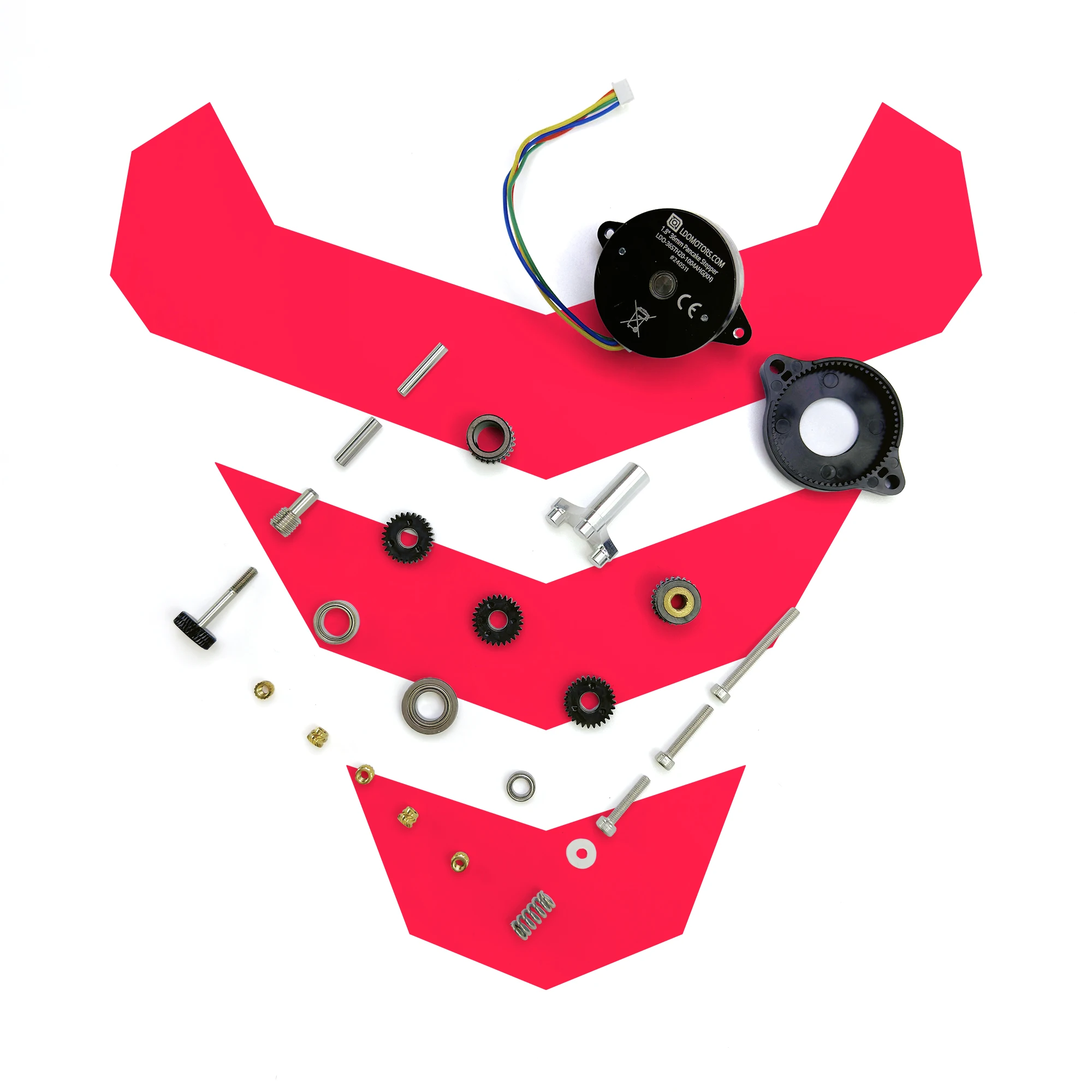 Imagem -03 - Alto Desempenho Kit Extrusora Ciclope Ldo Pancake Motor Impressora 3d k1 K1c k1 Max D3vil Design