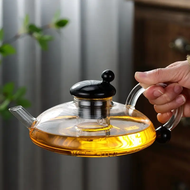 

Flower Tea Teapot Set British-Style Boiled Fruit Tea Set Heat-Resistant Glass Nordic Affordable Luxury Health Pot