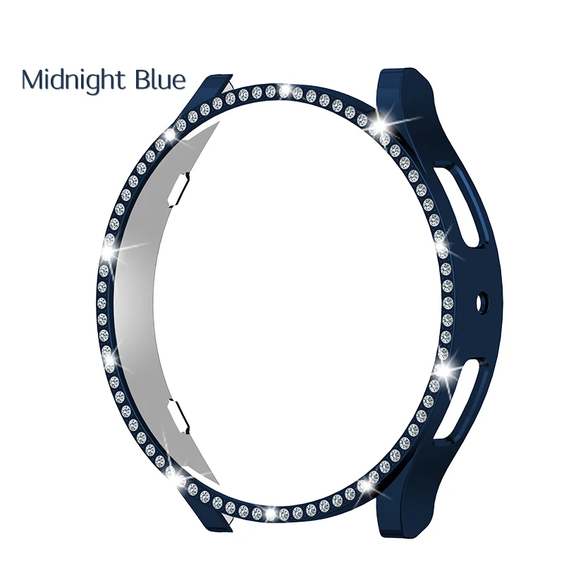 حافظة لجهاز سامسونج جالاكسي ساعة 6 44 مللي متر 40 مللي متر بلينغ صف واحد غطاء حماية مجوف ساعة جالاكسي 6/ملحقات حافظة كلاسيكية