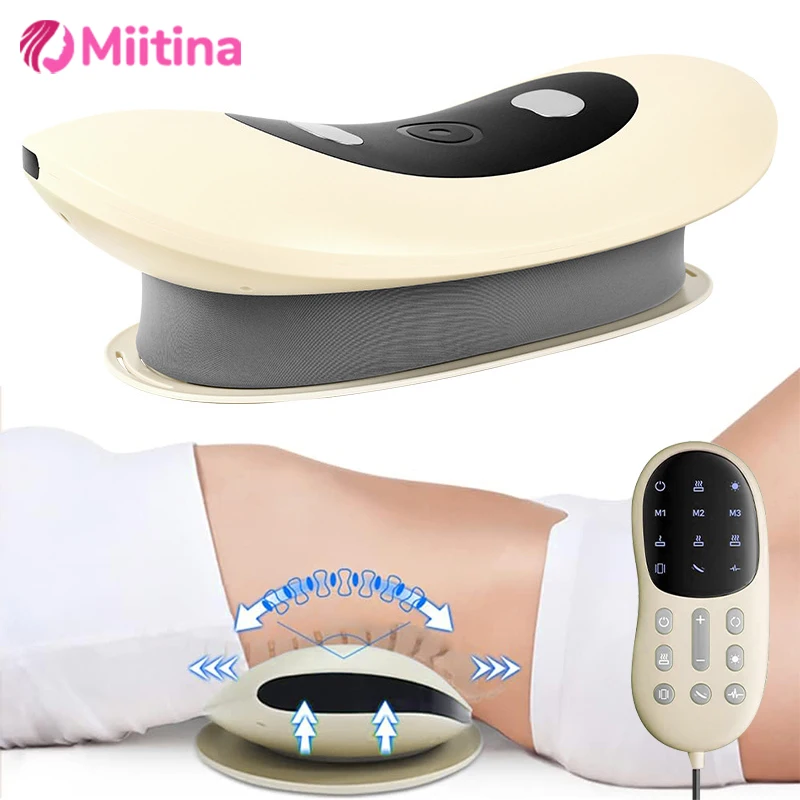 

Electric Curved Lumbar Spine Massager Pulse Intelligent Adjustable Back Vibration Waist Massager Hot Compress Spine Health Care