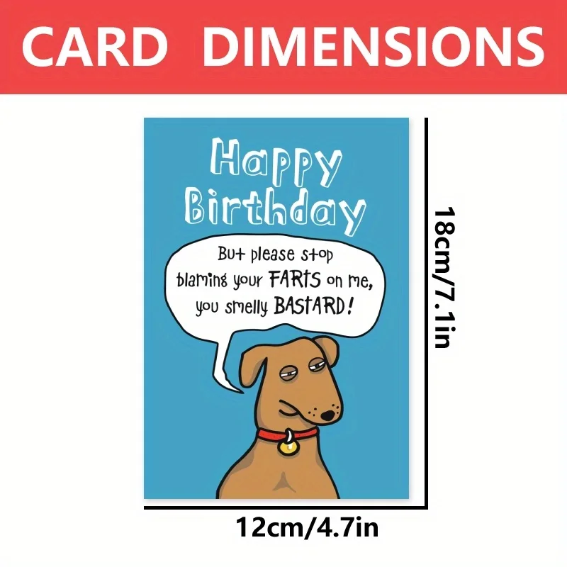 1pc, birthday card, funny birthday card for her, husband birthday card, best friend birthday card.