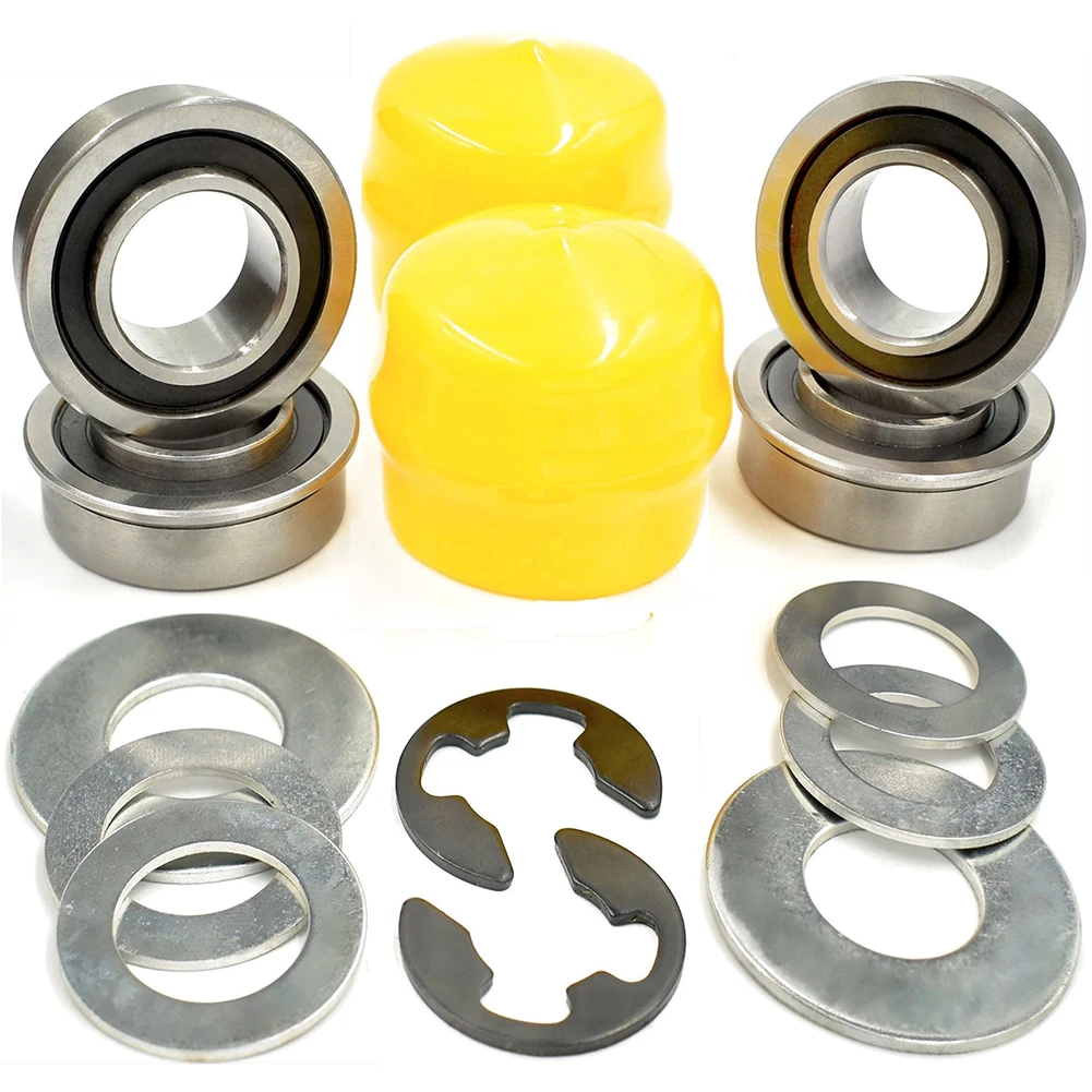 Interruptor Roda Dianteira Rolamento Bucha para Rolamento Conversão Kit Grama Aparador Peças Substituição Forjohn Deere Cortador de Grama Conjunto