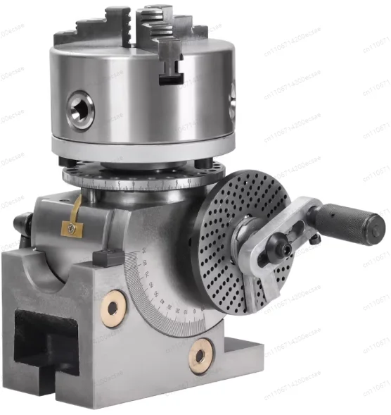 

5-дюймовая делительная головка с 3-кулачковым патроном, прецизионная полууниверсальная делительная головка для фрезерного станка, поворотная ось