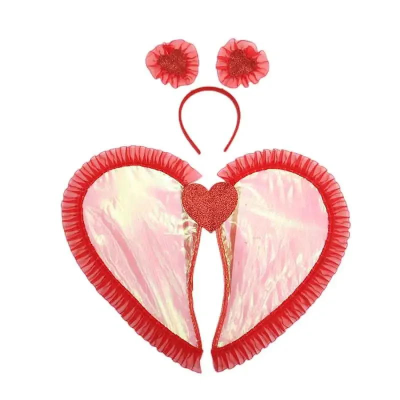 

Love Wings Headband Set Holiday Party Makeup Ball Performance Props Valentine's Day Wedding Birthday Costume Cosplay Props