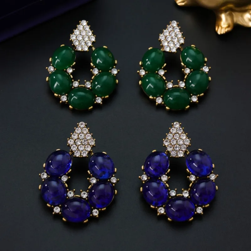 

Изысканные украшения из агата и нефрита, инкрустированные бриллиантами, в стиле легкой роскоши, с натуральными камнями, женский гуочао в новом китайском стиле