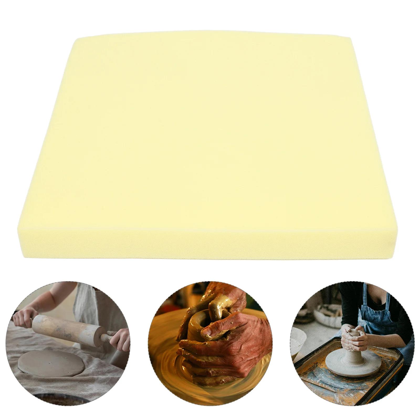 

Pottery Sponge Table Mat High-Density Thickened Cushion Absorbent Water Cleaning Pad Ideal for DIY Ceramic Craft Sculpting