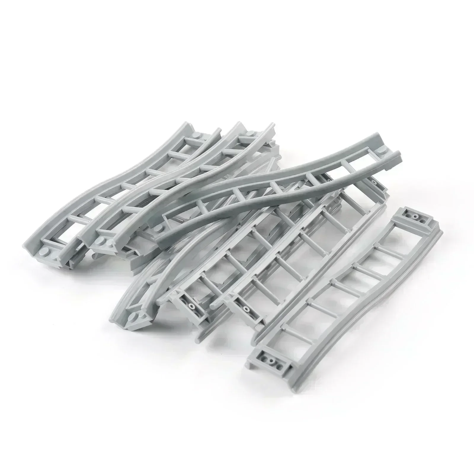 MOC montagnes russes piste modèle briques pièces 25059 25061 26021 chemin de fer assemblé éducation petits blocs de construction bricolage jouets cadeaux