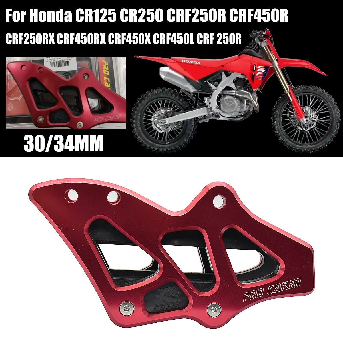 

Motocross Chain Guide Guard Protector Cover For Honda CR125 CR250 CRF250R CRF450R CRF250RX CRF450RX CRF450X CRF450L CRF 250R 450