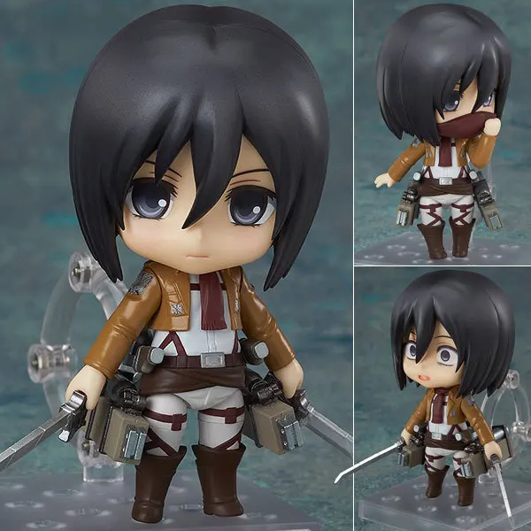 Levi Ackerman 390 417 Eren Jaeger 375 Mikasa Ackerman 365 Hange Zoe 1121 action figure PVC toys collection doll anime cartoon