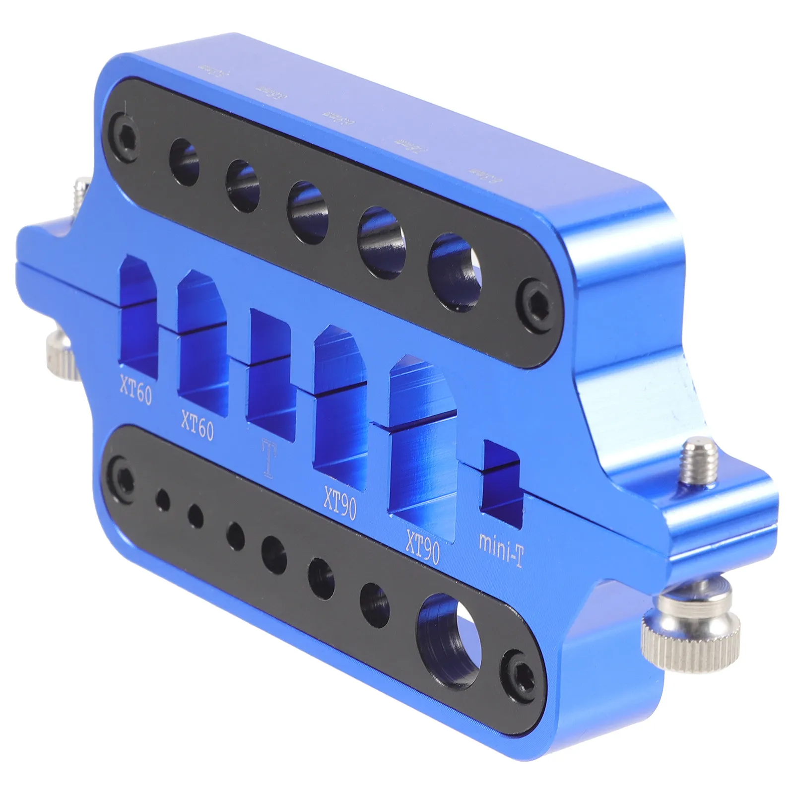 Metal Soldering Station Aluminum Alloy Construction Welding Platform for Xt60 T Plug Banana Head Motors Stylish Blue Design