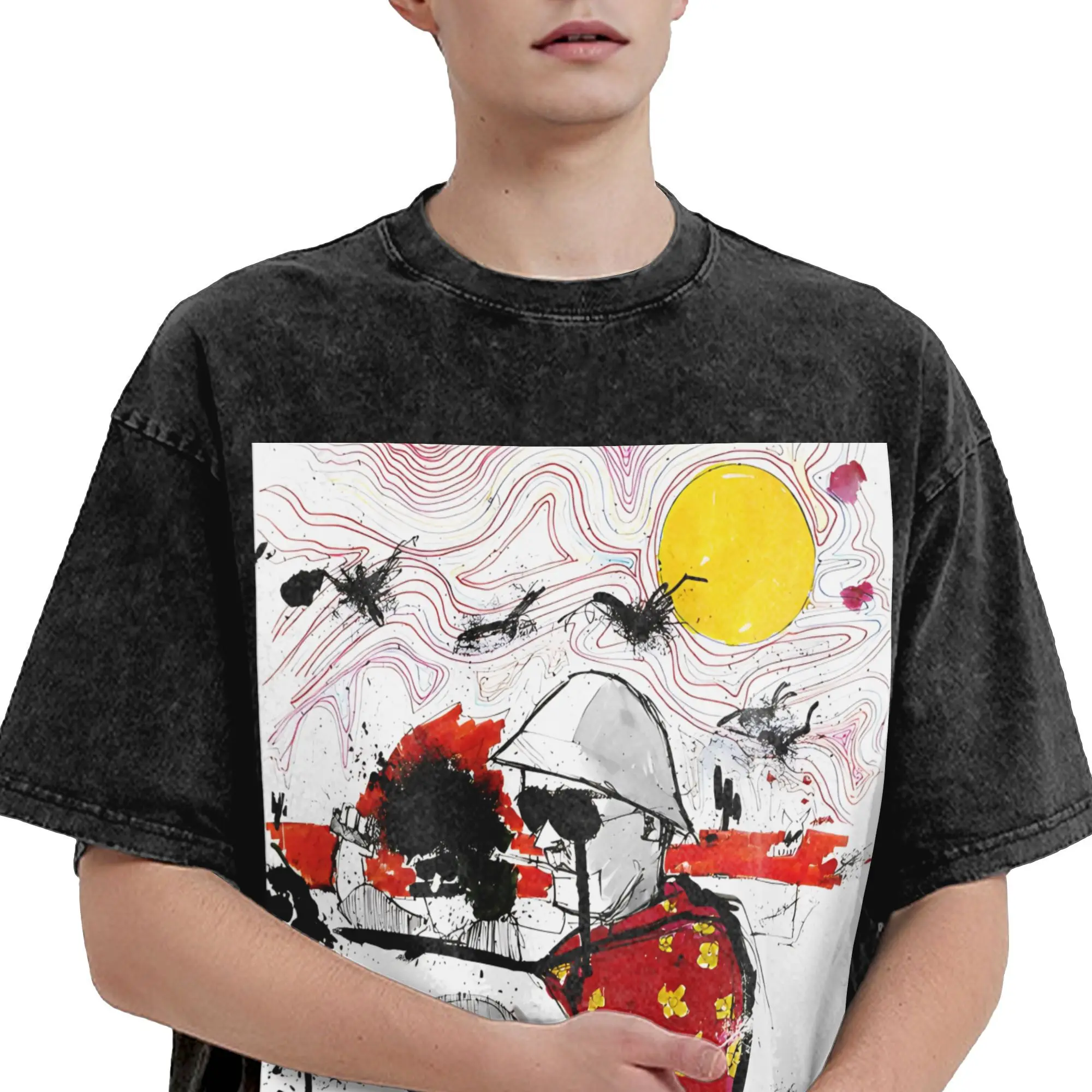 الخوف والكراهية في لاس فيغاس تي شيرت للرجال مضحك القطن الخالص تي شيرت جولة الرقبة قصيرة الأكمام تي شيرت ملابس الكبار