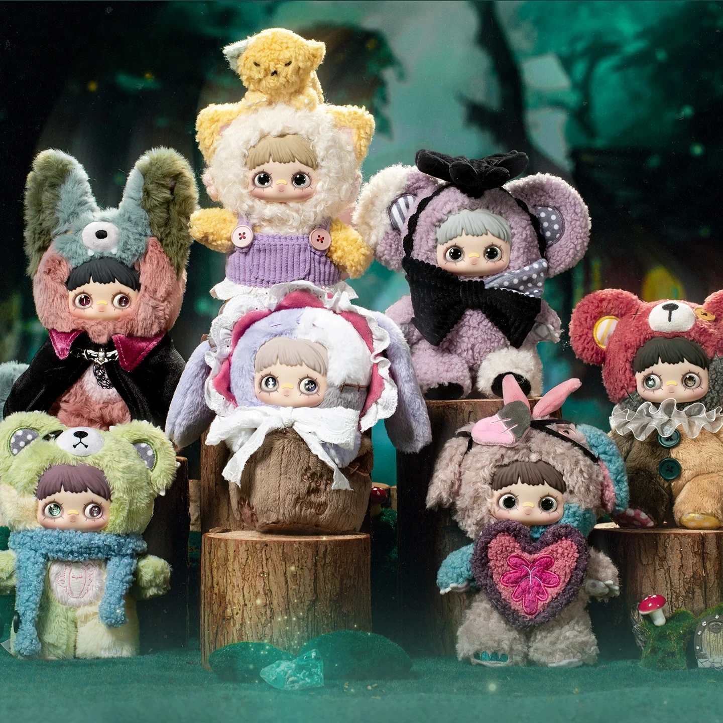 Genuine MayMei Twin Secret Realm Series Plush Toy Cute Multi Series Mei Blind Box Children's Birthday Christmas Gift