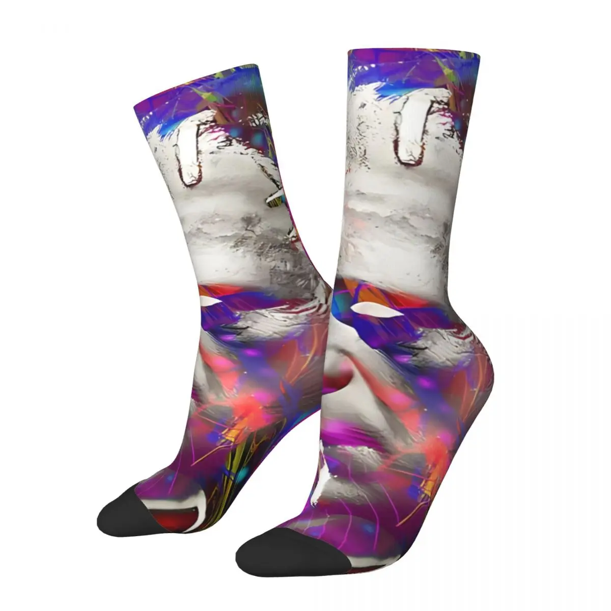 

Retro Fashion Men's Socks Frankenstein Horror Film Unisex Street Style Pattern Printed Crazy Crew Sock Gift