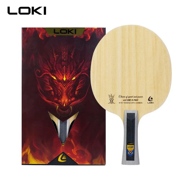 

LOKI RXTON 9Pro Table Tennis Racket Blade 5 Wood and 2 CNF Fiber Carbon OFF+ Ping Pong Paddle for Advanced Player Fast Attack