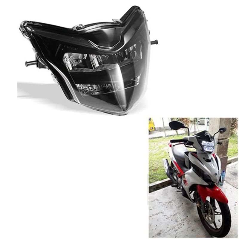 Motorcycle Headlight Fairing Headlight Mask for LC135 V2-V6 Motocross Headlight LED 12V 35W Smoked Shell Cover