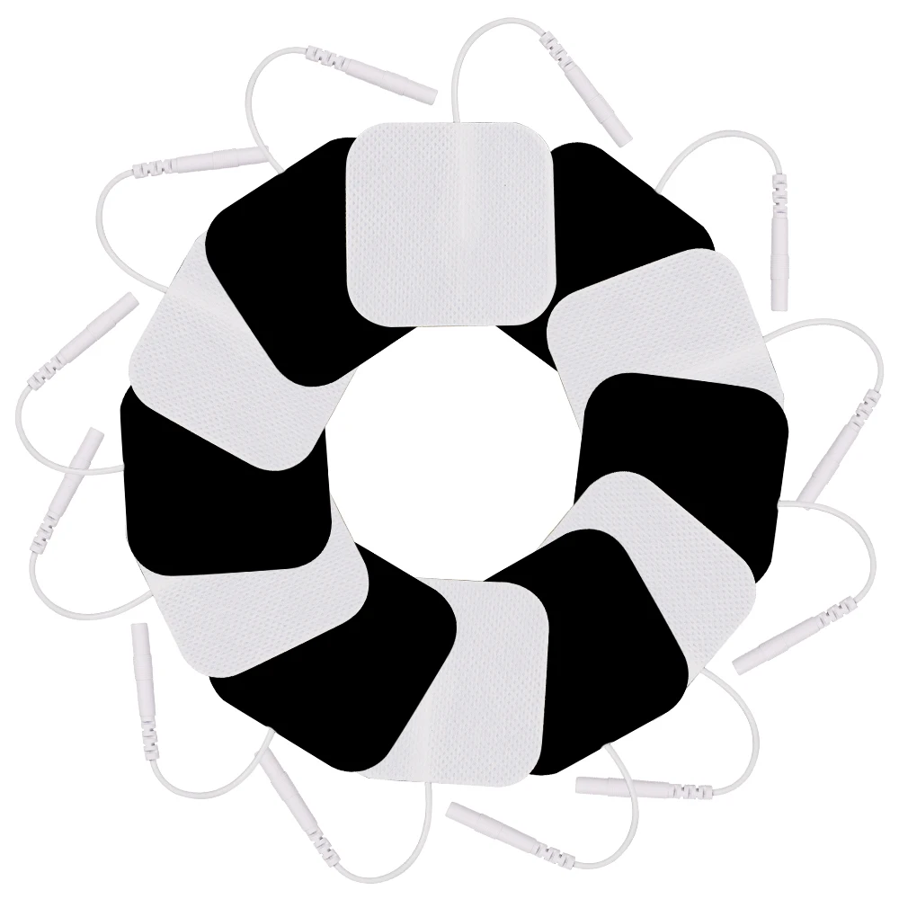 10/20/50/100pcs TENS Electrode Pads 4×4cm/5×5cm Self Adhesive Massager Electrodes Patch For Pulse EMS Muscle Stimulator Sticker
