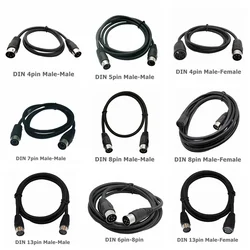 Din 8 Pin 4PIN 5PIN 6PIN 7PIN 8Pin 13pin MIDI Male-Male Female Speaker Signal Surveillance automotive computers Audio Cable