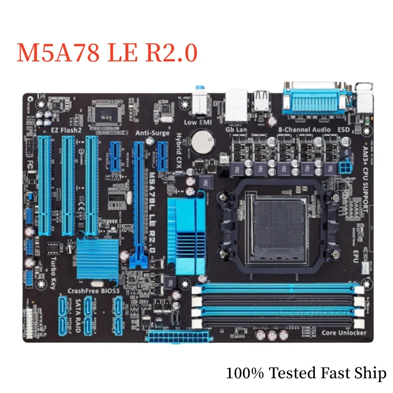 

For ASUS M5A78 LE R2.0 Motherboard 32GB Socket AM3+ DDR3 ATX Mainboard 100% Tested Fast Ship