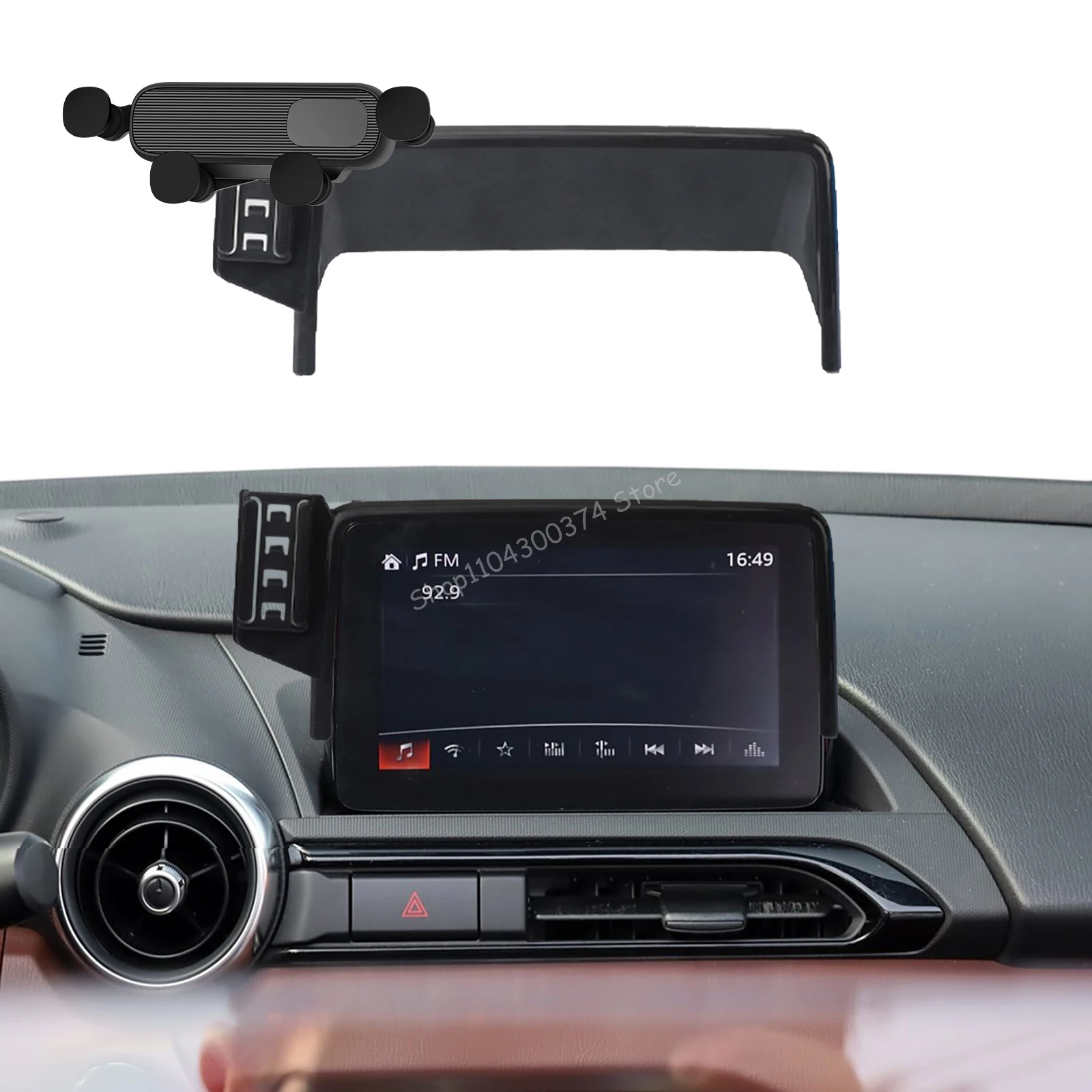 

Car Mobile Phone Holder Accessories for Mazda MX-5 2016-2023 ND MX5 Miata Roadster GPS Bracket Navigation Stand Auto