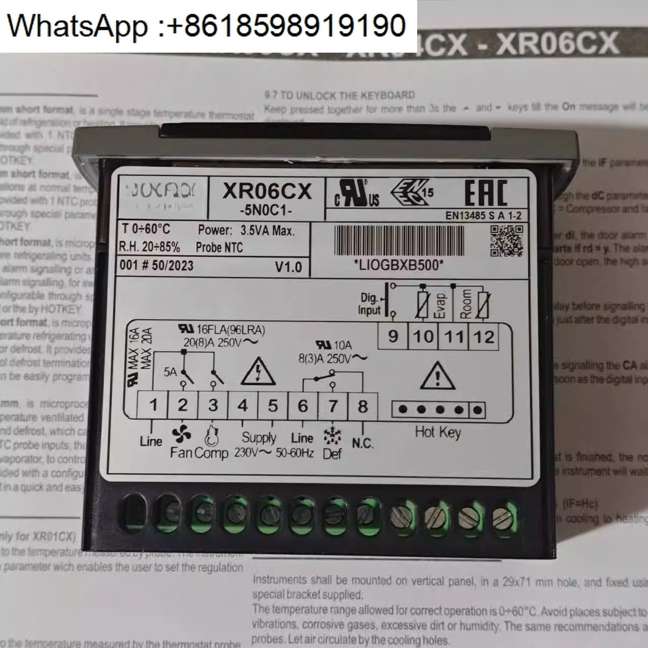 XR06CX Nuevo controlador de temperatura eletrônico Elf Controlador de temperatura