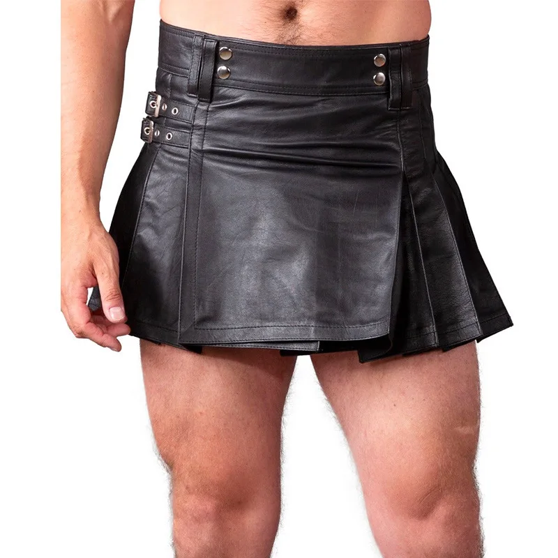 Sexy Mode PU Plooirok Hoge Taille Mini Micro A-lijn Rokken Nachtclub Dansvoorstelling Party Rokken Exotische Kleding Nieuw