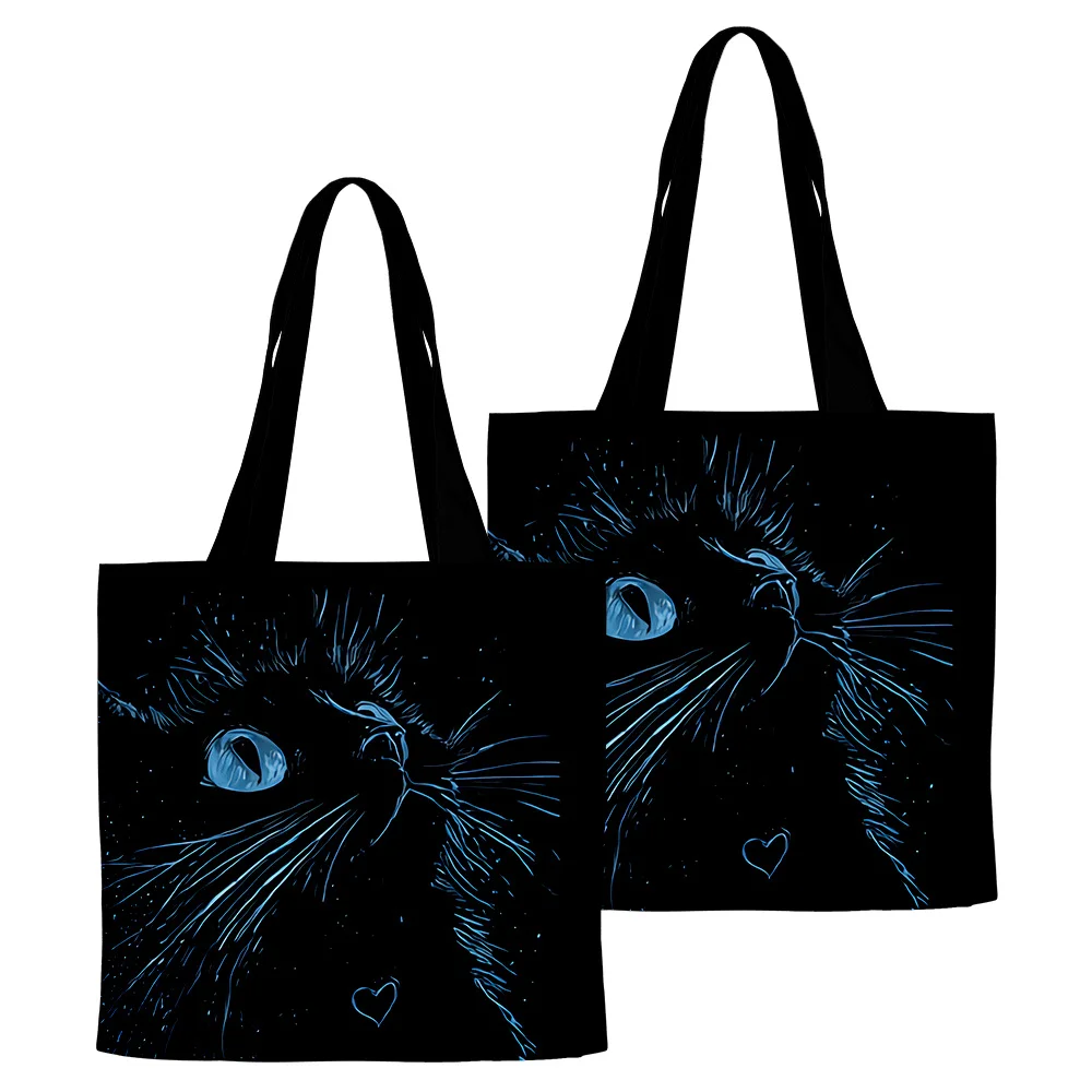 

Cute Cat Tote Bags funny unisex Shoulder Bag oxford Portable Handbags for Cat Lover Lightweight Shopping Bag Fashion