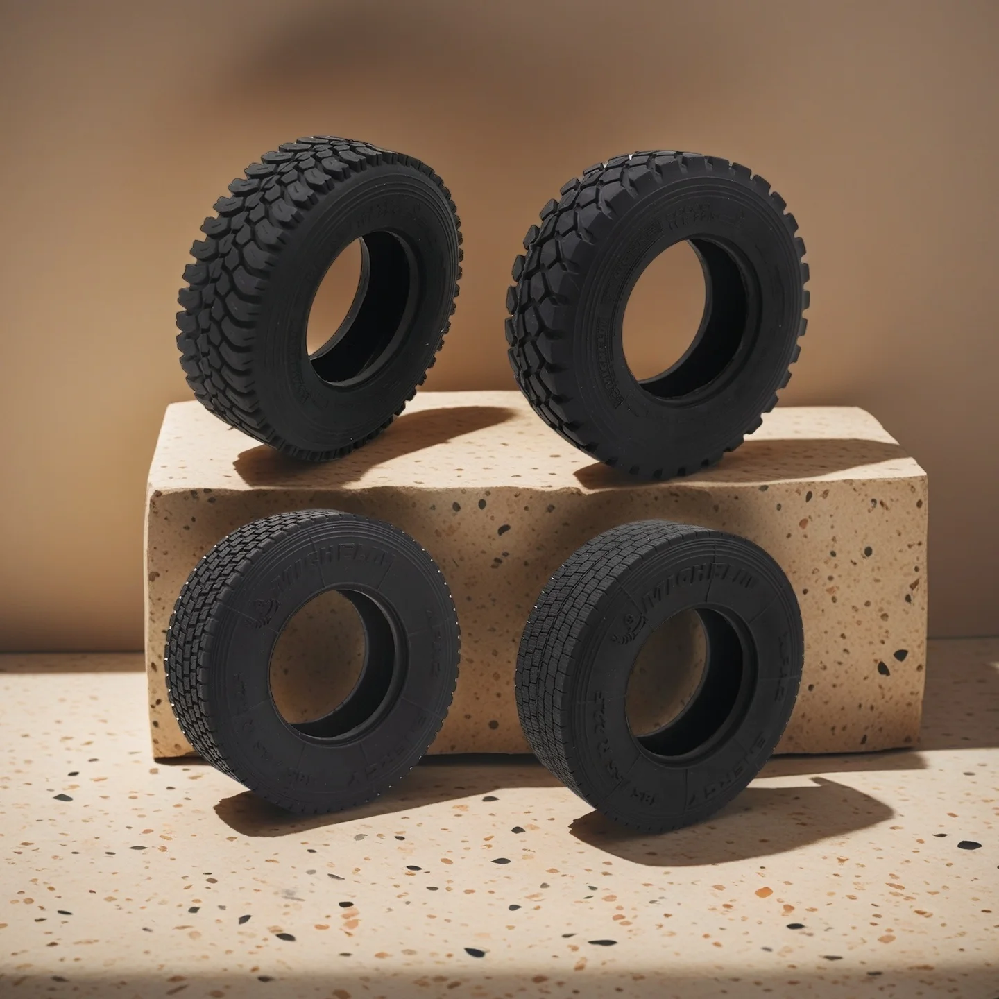 

Simulation Tire Gravel Tire Rubber Tread Suitable for 1/14 Tamiya Rc Truck Trailer Tipper Scania Benz Actros Volvo MAN Iveco DIY