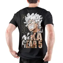 Luffy Gear 5 Apparel T-Shirt Men Women Funny Anime Novelty Pure Cotton New Arrival Cloth