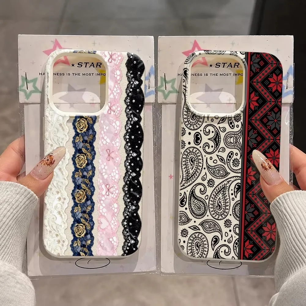 Lace Rose Rhinestone Case For Samsung A05S A06 A07 A15 A16 A17 A34 A35 A53 A54 A55 S23 S24 FE S25 S26 Ultra A26 A36 A56 Case