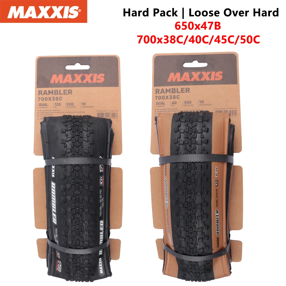 MAXXIS RAMBLER Gravel Tire 700x38/40C/45C 650x47B Bicycle Folding Cyclo-cross Gravel Outer Tire Anti Puncture TUBELESS Bike Tyre