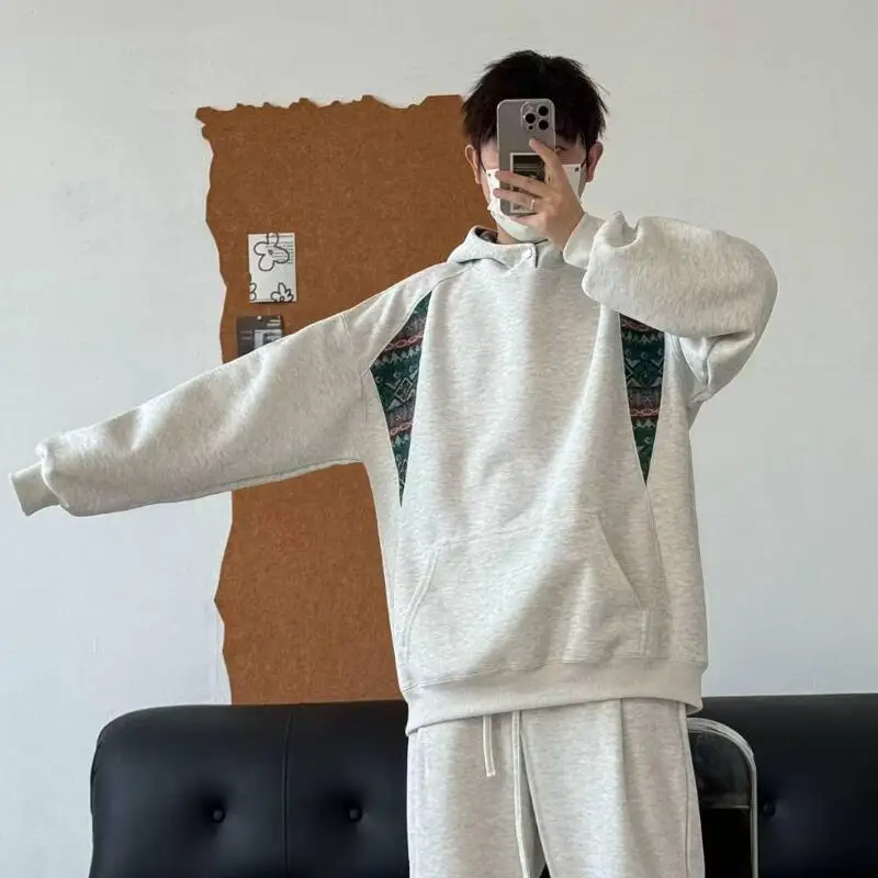 ملابس رجالية سترة قميص ربيع الخريف الملابس موضة Y2K الاتجاه معطف هوديي الترفيه سستة مقنعين ملابس منزلية الشباب الزي جديد #6