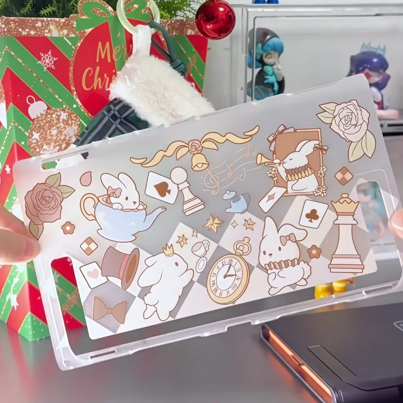 Original Switch 2 Protective Shell Cute Cartoon Alice Rabbit Switch 2 Protective Shell Customized Anime Peripheral