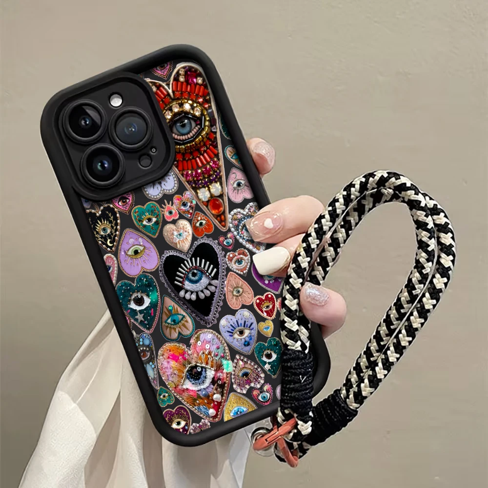 Soft Phone Case For Samsung Galaxy S25 Ultra S26 Plus S24 S23 S22 S21 Plus Ultra FE Note 20 4G 5G A55 A36 Classical Eyes Cover