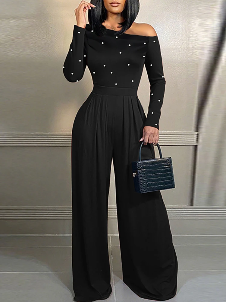 

Модная уличная одежда, однотонные длинные брюки, комбинезон, женский сетчатый лоскутный комбинезон с круглым вырезом для вечеринок, новинка весны 2026, комбинезон для поездок на работу