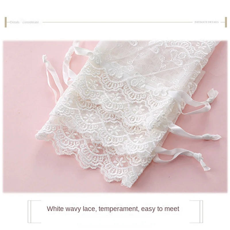 New Creative Mesh Gift Bag with Lace for Stylish Storage and Packaging with Lace Closure for Jewelry Gift Soap Collection