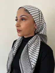 90*90 cm Sciarpa di seta da donna Sciarpa quadrata in tinta unita e avvolgente Sciarpe per capelli da donna Morbida bandana Foulard Turbante Hijab per le donne