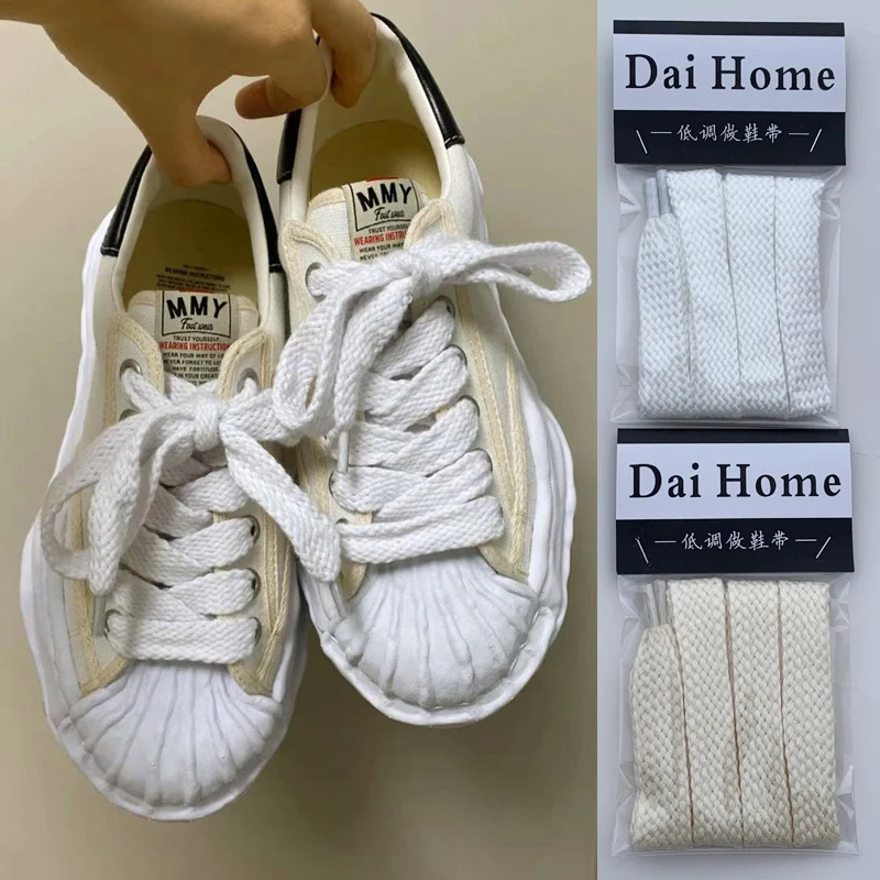Wide Casual Dissolving  Head Shoelaces Orange Color Shoe Laces for MMY SanKangYu Shoes Accessories