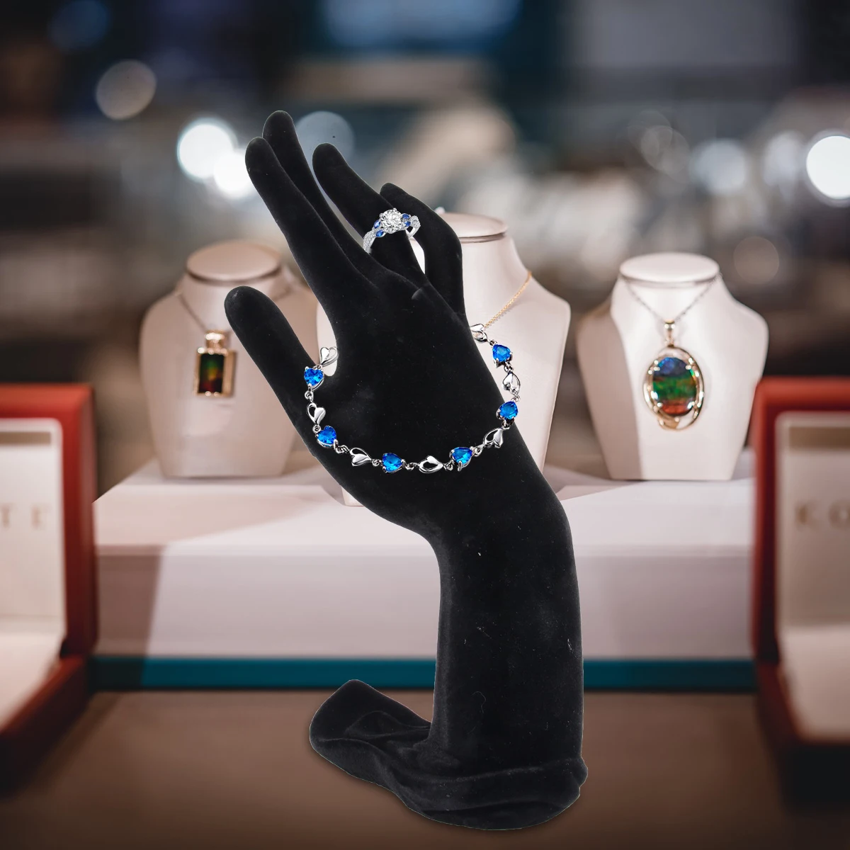 

Portable Durable Jewelry Display Stand for Rings Bracelets Bangles Lightweight Organizer Home Shop Showcase Bangle Display Stand