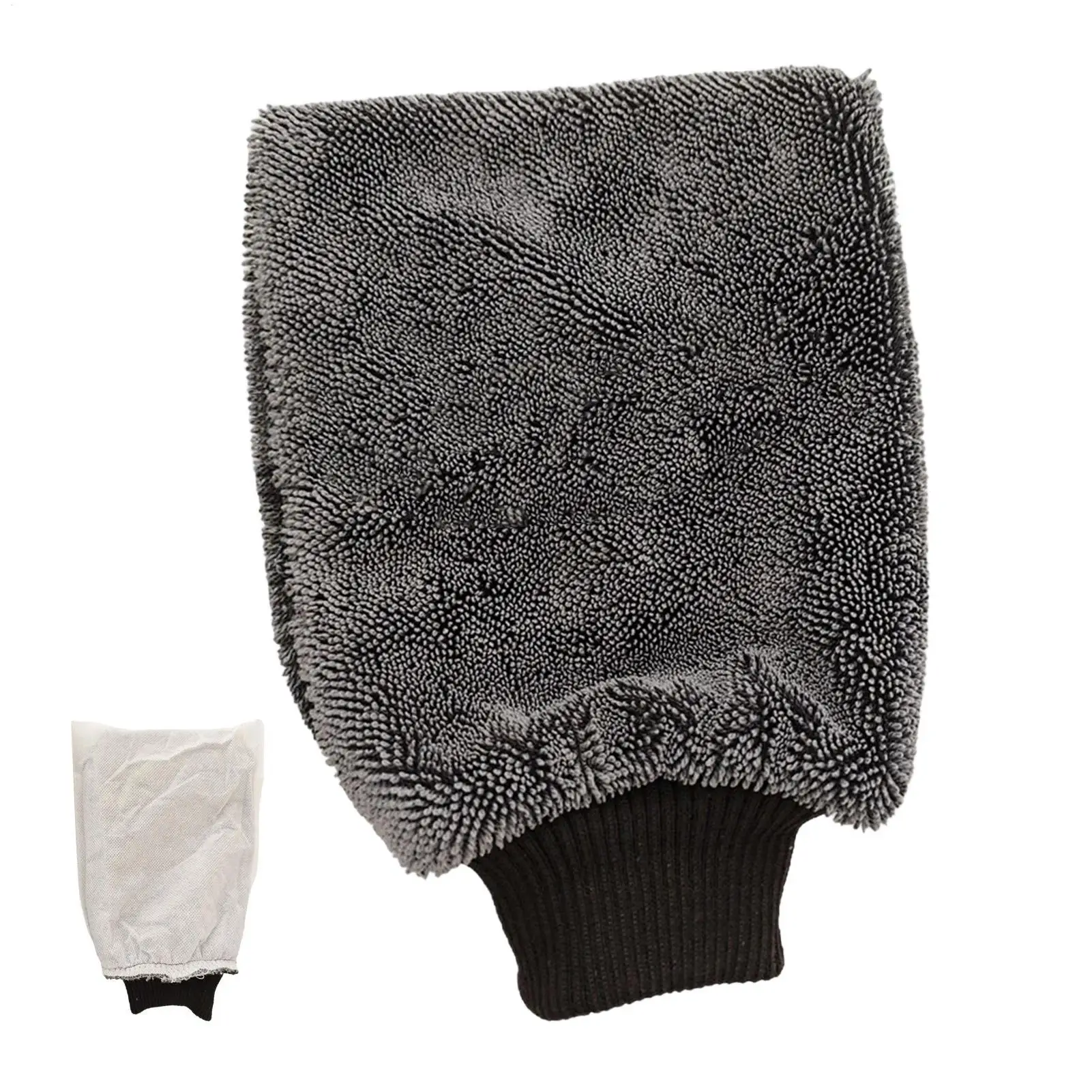 Car Wash Mitt Thick Scratch-Free High Absorbency Soft Microfiber Glove for Car Cleaning Detailing Snow Car Cleaning Gloves