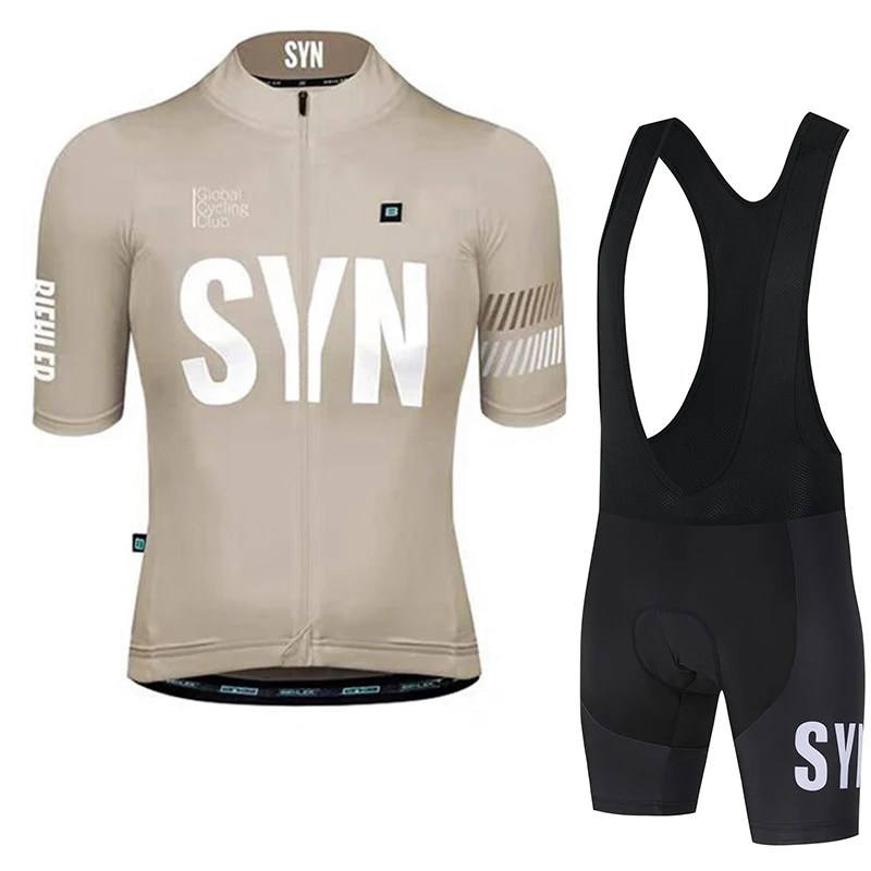 

SYN Men's Bicycle Top Sponge Cushion Cycling Pants Summer Cycling Jersey Cycling Paddle Road Bike Short Set Strap Pants