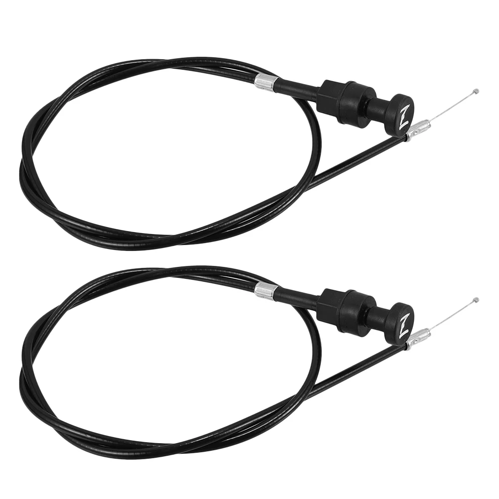 

2 Pcs Throttle Choke Cable Motorcycle Adjustment Dirt Bike Gas Golf Cart Plastic Carburetor