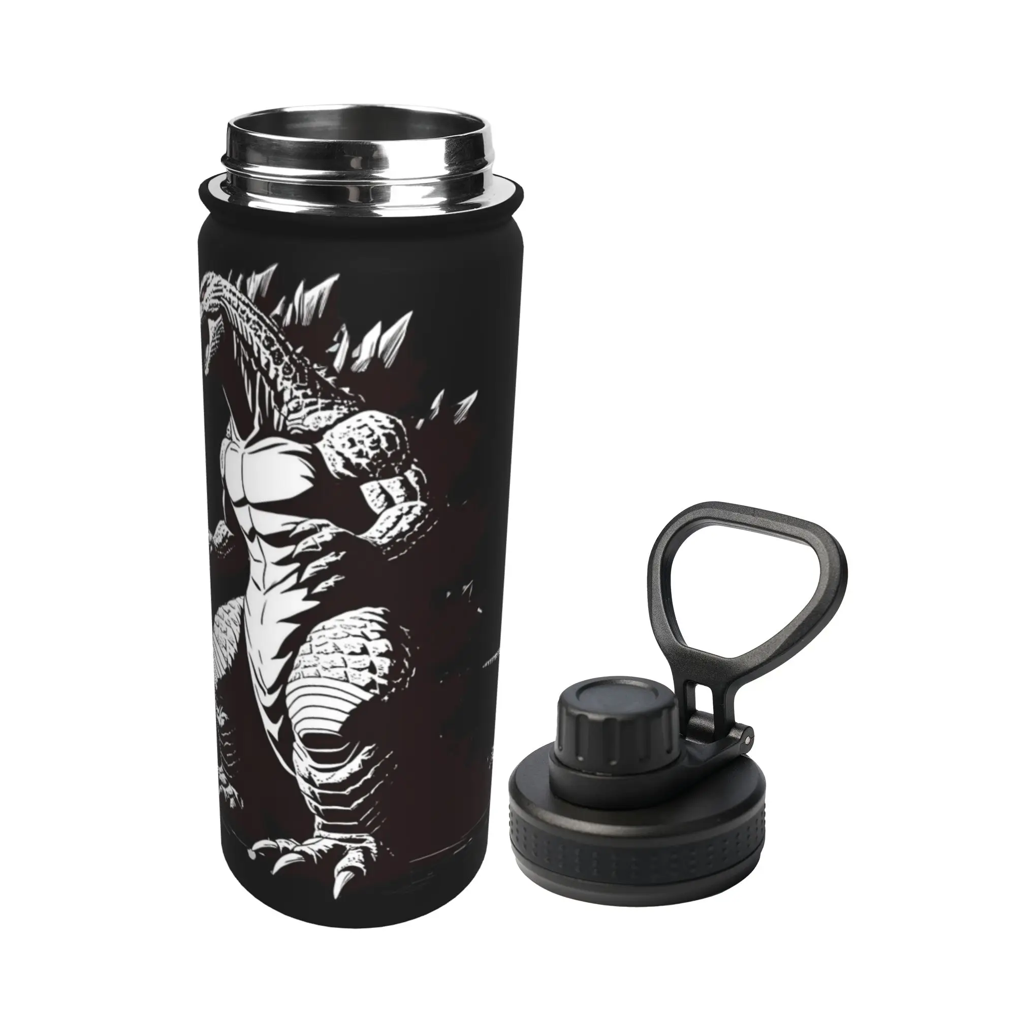 Monster G-Godzillas 18OZ Sports Insulated Kettle  Thermal Cup Stainless Steel Office Home Mug Water Bottle