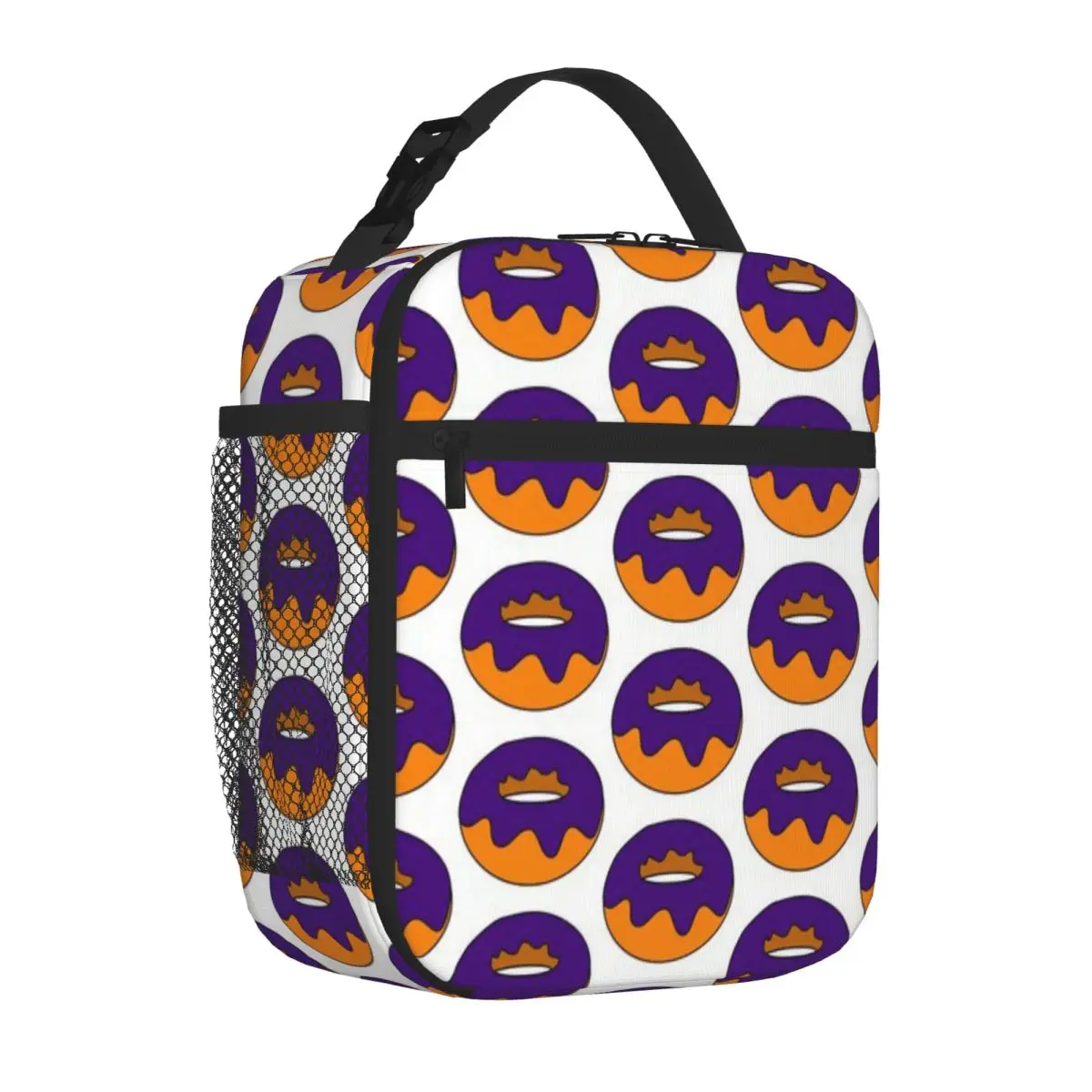 Hot Sale Purple Donut Animal Face Insulated Food Bag After School Snack Meal Bag