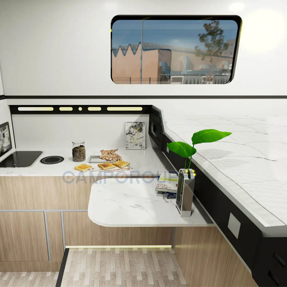 Truck Camper for Pickup 4x4 Foldable Travel Trailer Lightweight Independent Suspension Sleeps 4 Wholesale view 4
