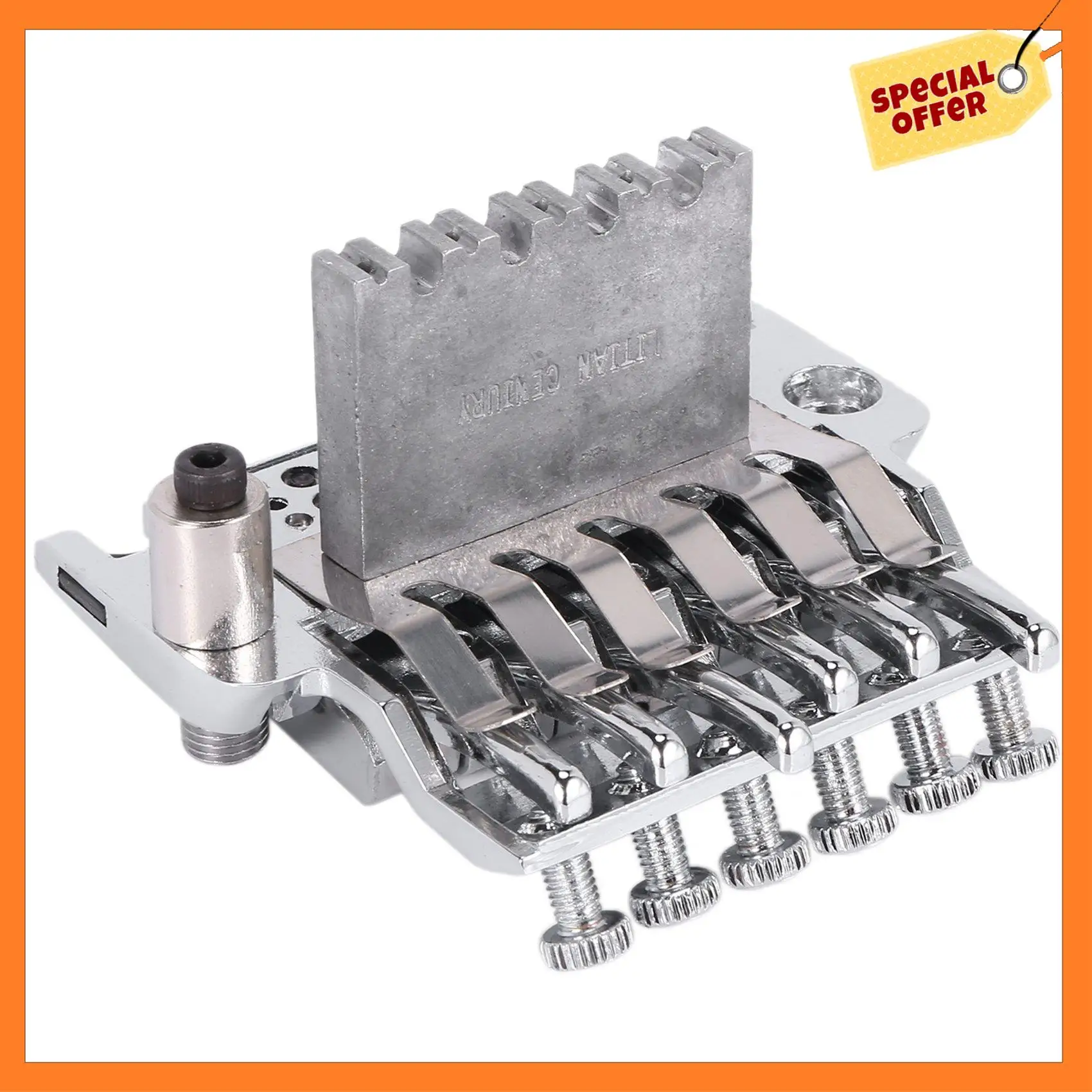 

AD08-A Set Of Tremolo Bridge Double Locking System Pulled Electric Guitar String Bridge Guitar Accessories Bridge Parts