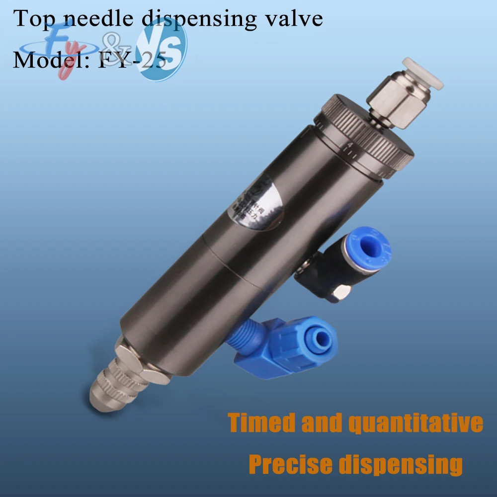 YS Thimble Dispensing Valve Single Liquid Coating FY25 Ejector Pin Type Dotting Glue Dispensing Machine with Fine Adjustable
